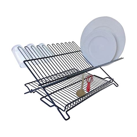 Better Houseware Jr. Folding Dish Rack (Black), 1483/E - Walmart.com