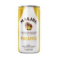 Malibu Rum Malibu Pineapple 200ml Can Reviews 2020