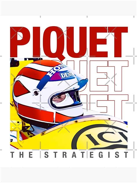 "Nelson Piquet helmet F1 Champion 1981 1983 1987 " Poster for Sale by ...