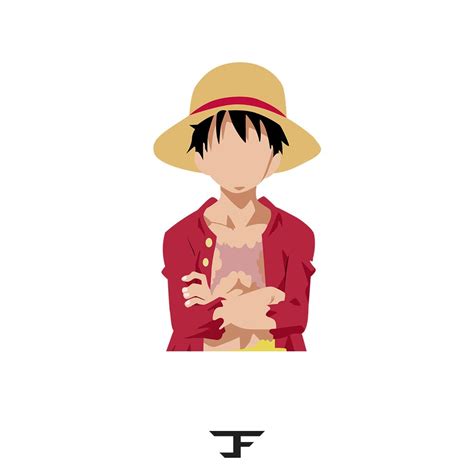 One Piece Monkey D Luffy Vector Art. Do you love anime? Do you love ...