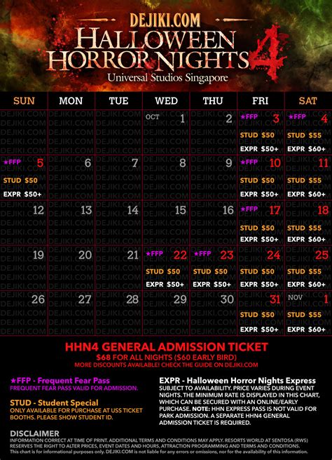 Shock Absorber: Halloween Horror Nights Ticket Prices