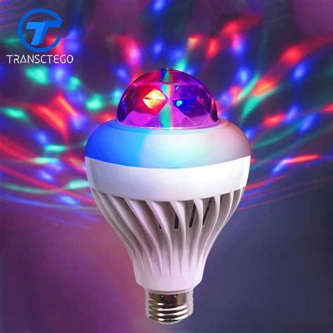 E27 Colorful magic ball revolving LED night light RGB Carnival stage light for party DJ ...