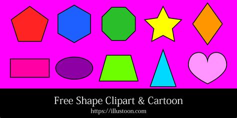 Free Shape Clipart & Cartoon｜Illustoon