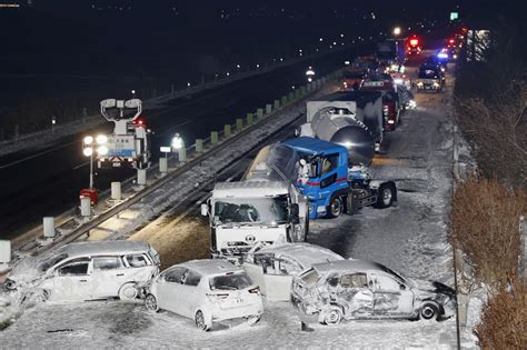 One dead after 134 cars crash in Japan amid snow storm | The Standard