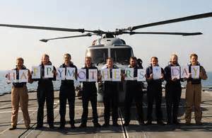 HMS Monmouth crew send Mother's Day wishes - GOV.UK