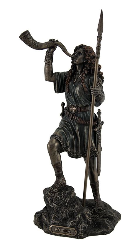 Home & Kitchen Statues Home Veronese Boudica Warrior Queen of Iceni Holding Spear Blowing Celtic ...