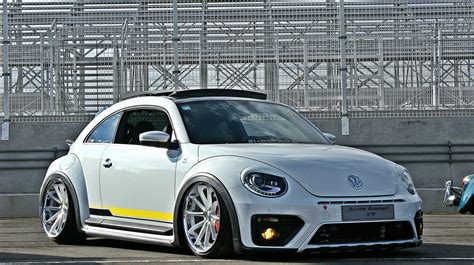 Customized to Impress: White Volkswagen Beetle Dressed in Aftermarket Parts | Volkswagen beetle ...