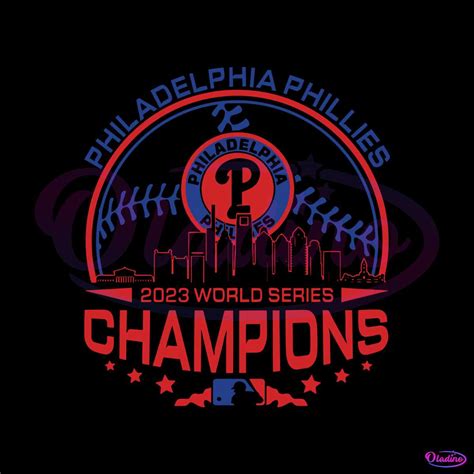 Philadelphia Phillies 2023 World Series Champions SVG File