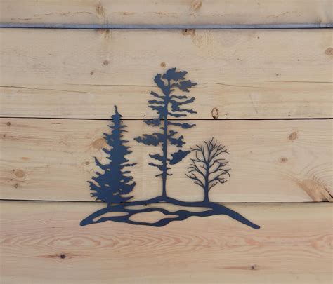 Metal Tree Art Wall Art Decoration Rustic Silhouette