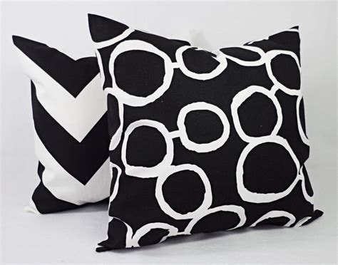 Black and White Pillow Covers Black Pillows White Pillows - Etsy