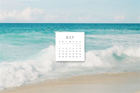 July Calendar Wallpaper - tyjsergdhj2