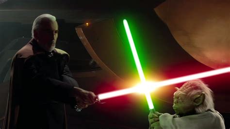 Yoda vs Count Dooku 1080P! - YouTube