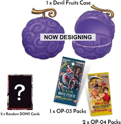 One Piece Trading Card Game Devil Fruits Collection Volume 1 DF-01 3 Booster Packs, DON Card 10 ...