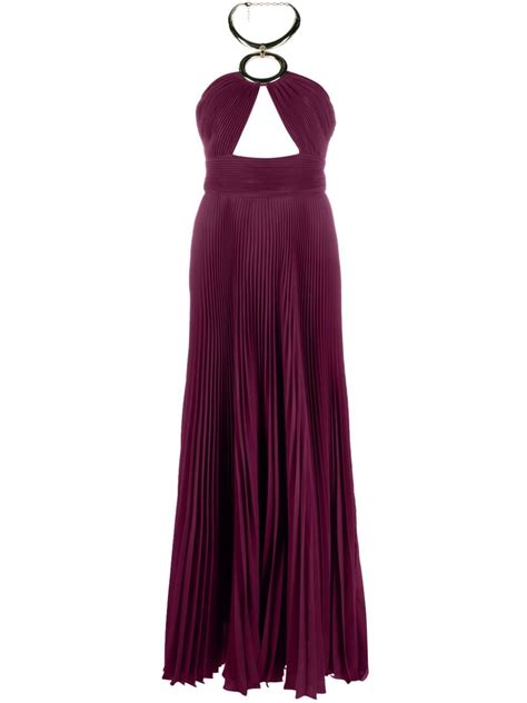 Elie Saab Pleated cut-out Gown - Farfetch