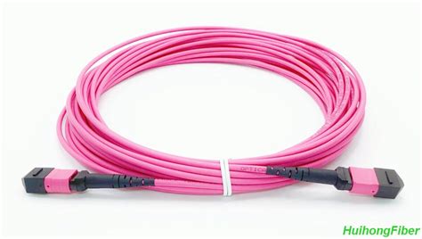 Multimode OM4 MPO to MPO Fiber Patch Cable, 12 Fiber - HUIHONG TECHNOLOGIES