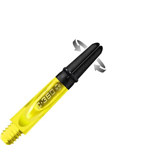 Harrows Carbon 360 Dart Shafts - Short Yellow