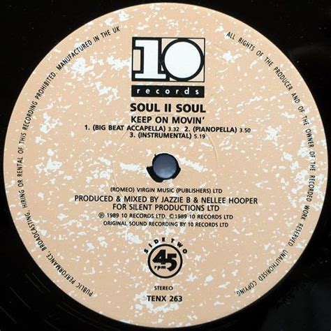 Music Crates: Soul II Soul ‎– Keep On Movin 1989