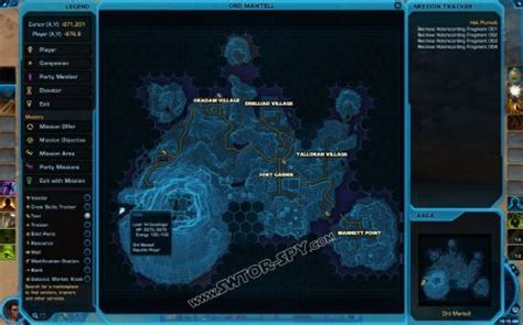 Ord Mantell Datacrons | Datacron locations in Star Wars: The Old Republic