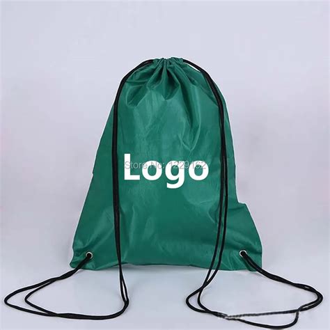 Custom Polyester drawstring bag (500pcs/lot) 30x40cm promotional gift bag eco friendly ...