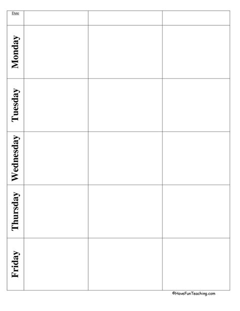 Blank Lesson Plan Template | Have Fun Teaching