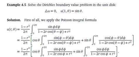 trigonometry - Solving a Dirichlet boundary value problem in the unit disk - Mathematics Stack ...