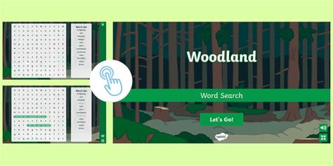 Interactive Woodland Word Search | Twinkl Go! (teacher made)