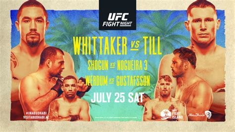 UFC Fight Island 3: Whittaker vs. Till fight card, date, start time and where to watch - myKhel