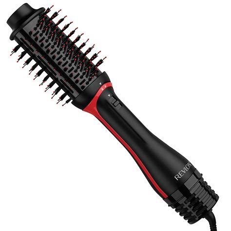 Revlon One Step Volumizer PLUS 2.0 Hair Dryer and Hot Air Brush | Dry and Style (Black) Black ...