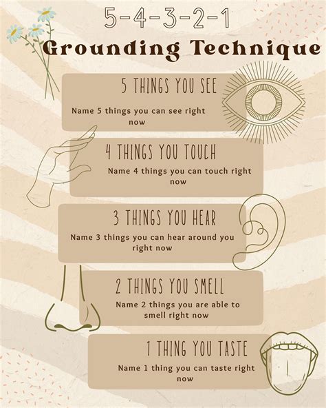 The Grounding Method and Technique uses all five senses to help an individual deescalate their ...