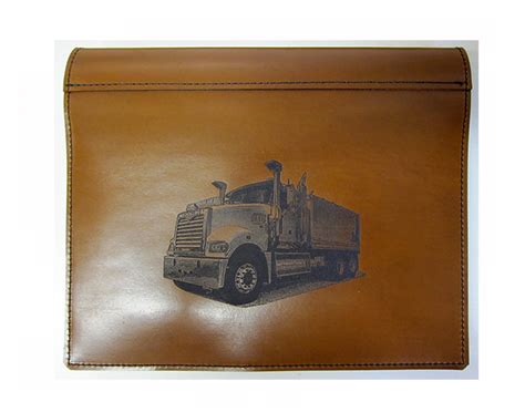 Truck Log Book Cover Mack Trident - UNDERHIDE LEATHER