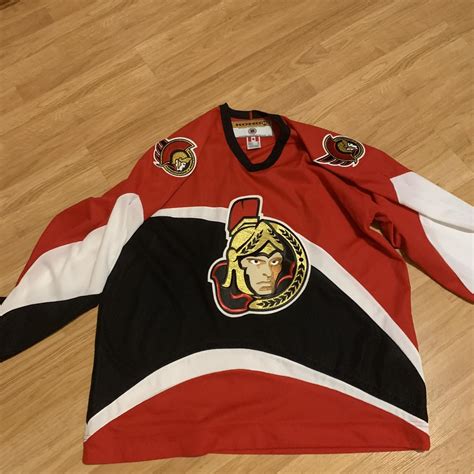 CCM Ottawa Senators NHL Hockey Jersey Vintage Red Home XL Blank ...