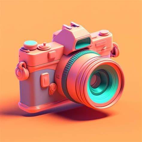 Premium AI Image | illustration of a digital camera