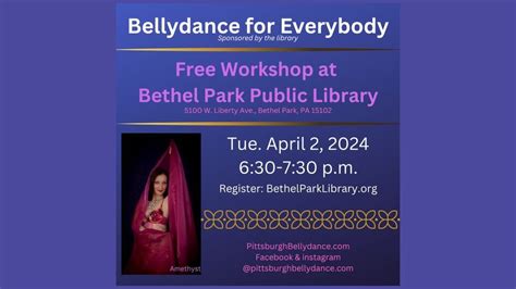 Bellydance for Everybody (Free Workshop, Bethel Park Library), Bethel ...