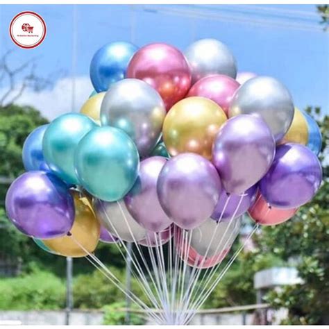 20/50 PCS 10 inches 1.8g Chrome Metallic Balloon Belon for Birthday Party Wedding Anniversary ...