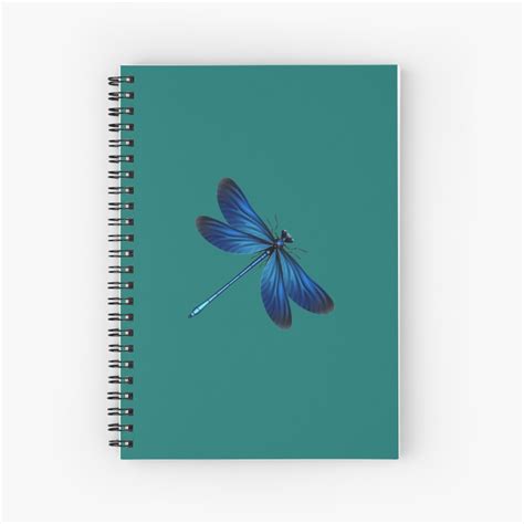 "dragonfly wall art stickers - Dragonfly Vinyl Sticker (Sticker/Magnet)" Spiral Notebook for ...