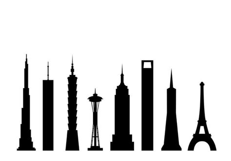 Skyscraper Silhouette at GetDrawings | Free download