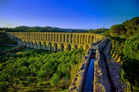 The Pegões aqueduct was built in order to supply water to the Convento de Cristo in Tomar ...