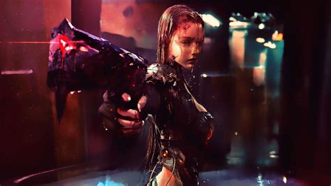 Cyberpunk Anime Girl 4K Dynamic Wallpaper