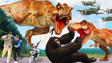 New Hollywood Movie (2023) Dinosaur Attack | T-rex Chase 5 | Jurassic ...