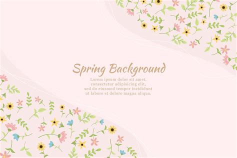 Hand drawn spring wildflower background 7079452 Vector Art at Vecteezy