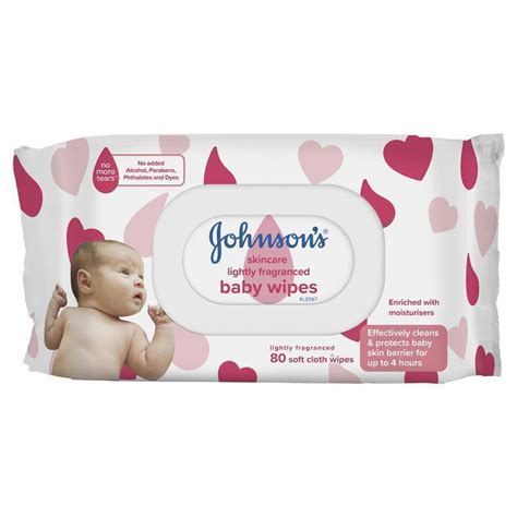 Buy Johnson's Baby Skincare Wipes Lightly Fragranced Strong 80 Online ...