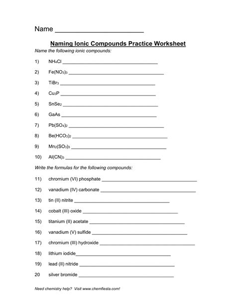 Mixed Ionic/Covalent Compound Naming