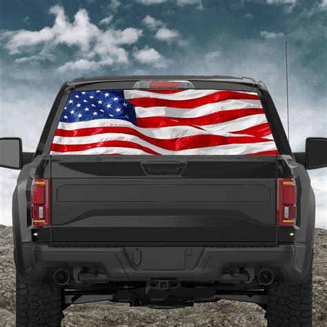 Custom Truck Rear Window 50/50 Perforated Vinyl Decal V2 – ROE Graphics and Apparel