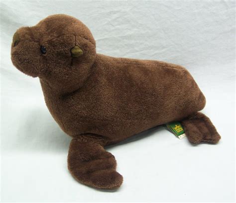 Wild Republic EXTRA SOFT BROWN SEA LION SEAL 12" Plush STUFFED ANIMAL ...