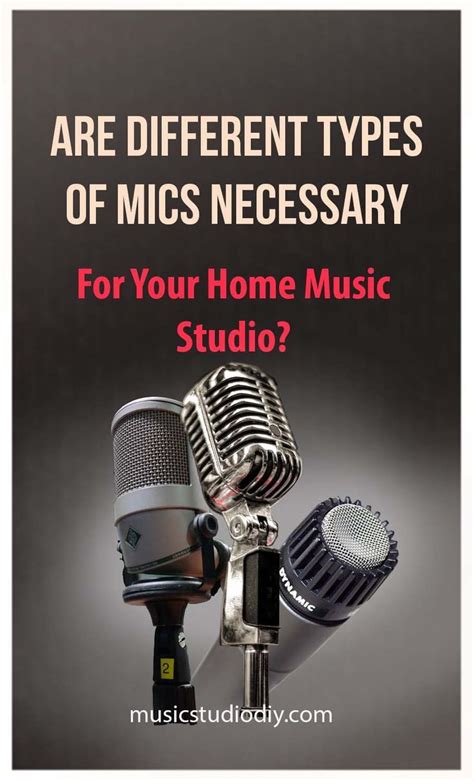 Do I Need Different Types of Microphones for my Studio? | Home studio ...