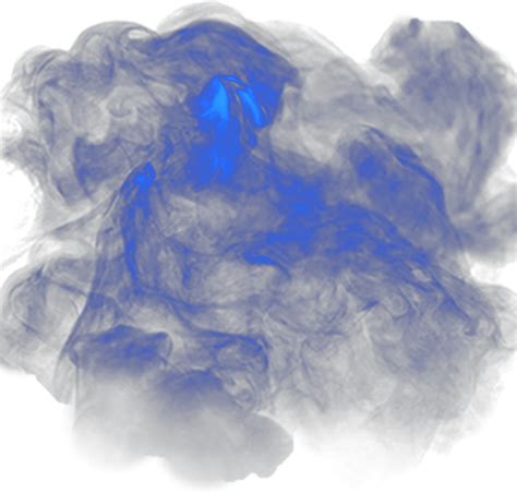 Blue Smoke Transparent Background