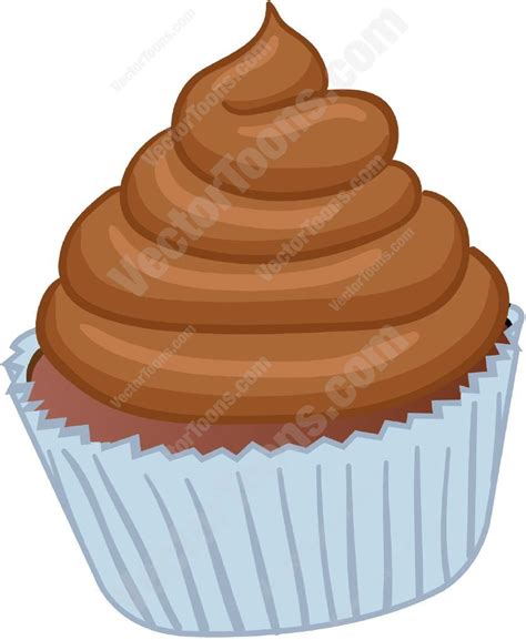 Cupcake With Brown Swirled Frosting | Frosting, Swirl, Desserts