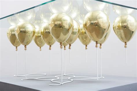 If It's Hip, It's Here (Archives): Gold Balloons and Glass Top Coffee ...