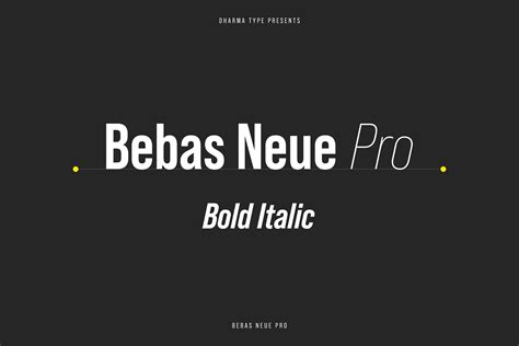 Bebas Neue Pro - Bold Italic | Family package, Bold italic, Popular fonts