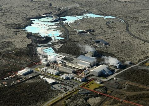 The Blue Lagoon was formed by effluents of a nearby geothermal power... | Download Scientific ...